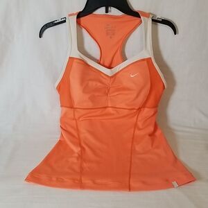 Nike Orange Dri-Fit‎ Razor Back Athletic Top Size M
